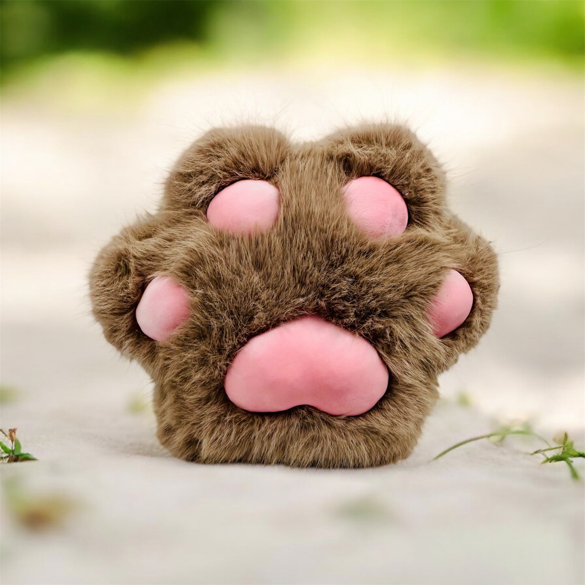 Almohada con forma de pata de gato